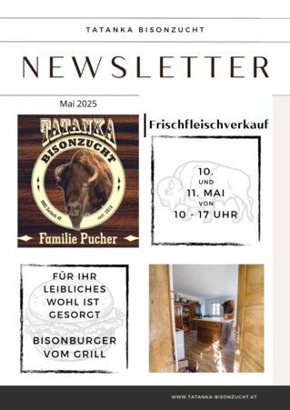 Newsletter Tatanka Bisonzucht