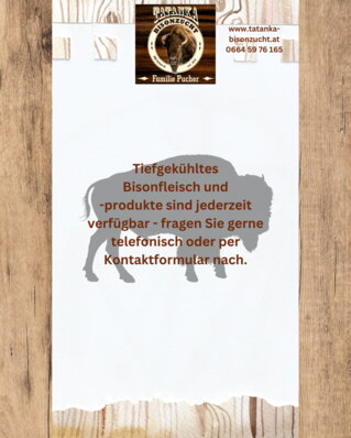 Bisonfleisch Ostern